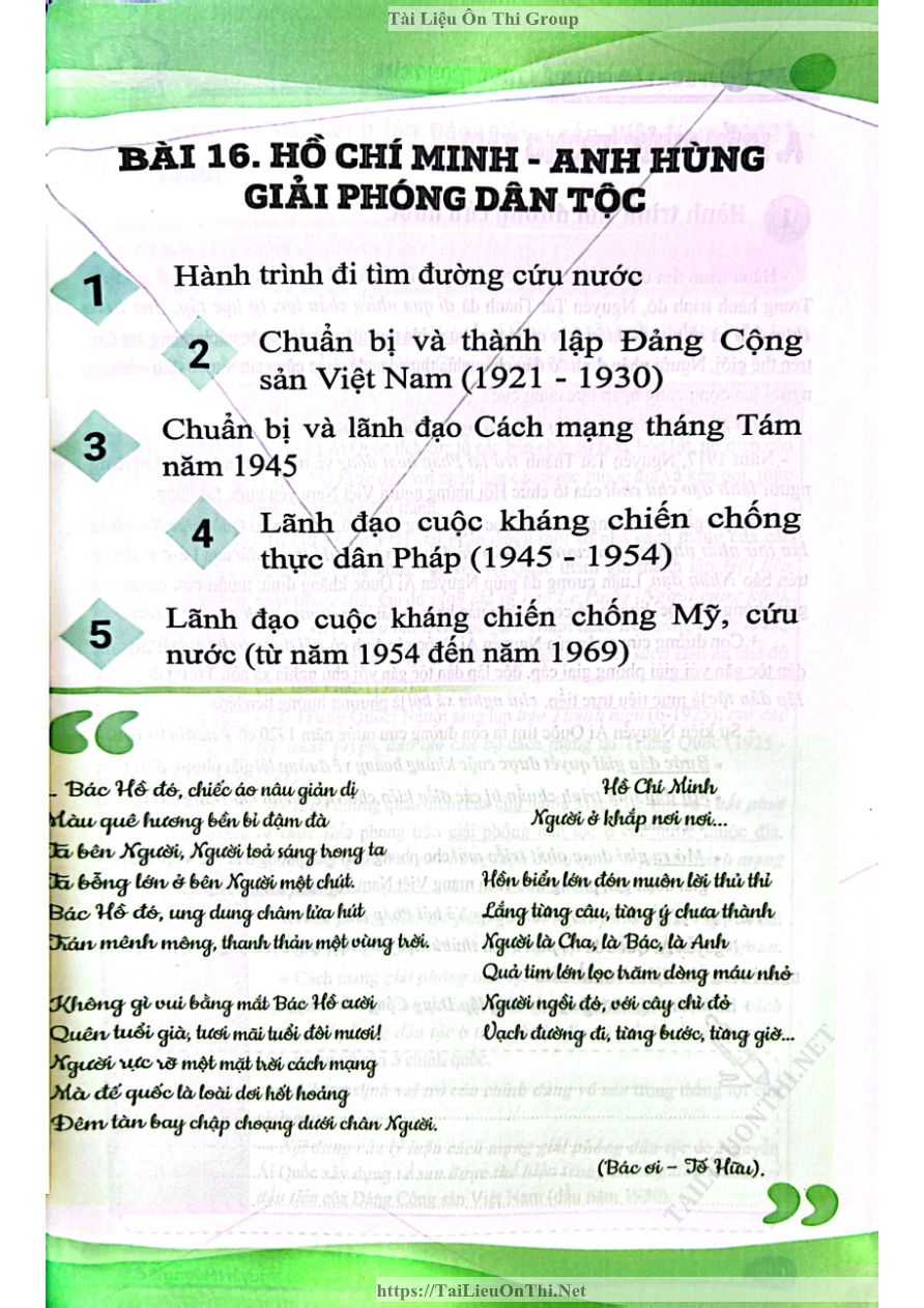 Ảnh minh họa cho Làm chủ kiến thức môn lịch sử THPTQG