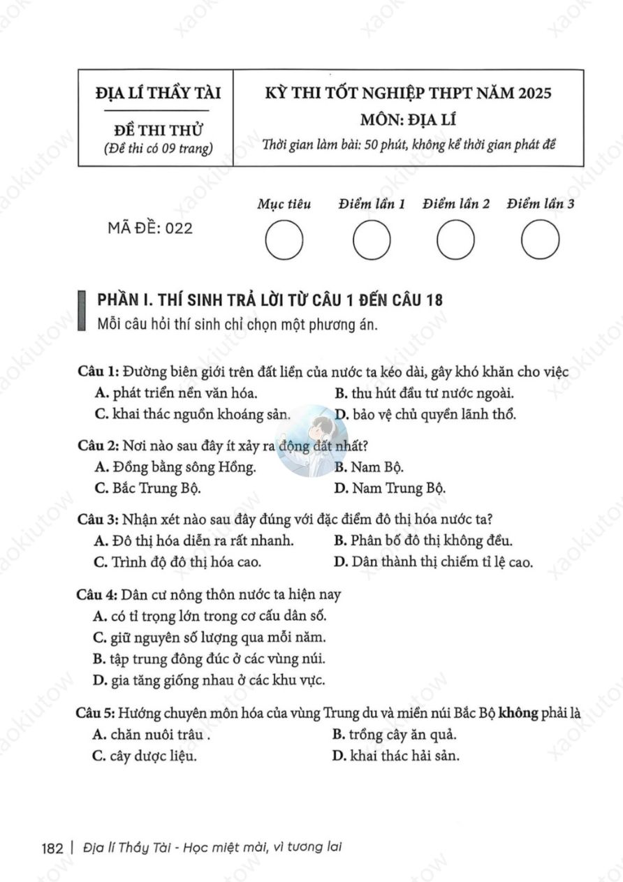 Ảnh minh họa cho Luyện Thi Địa Lí THPT