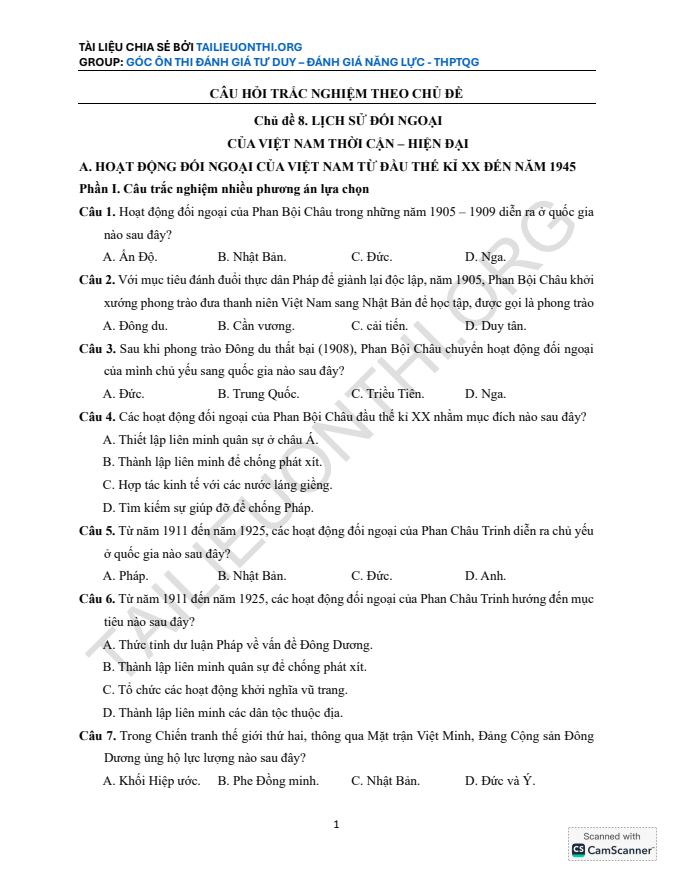 Ảnh minh họa cho CÂU HỎI TRẮC NGHIỆM THEO CHỦ ĐỀ