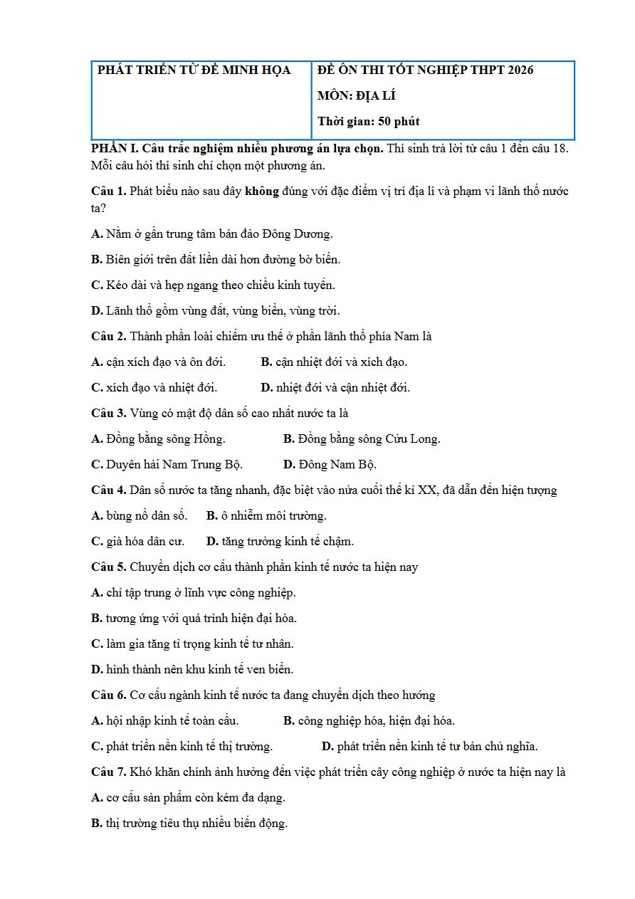 Ảnh minh họa cho LUYỆN THI ĐỊA CÙNG CHILL