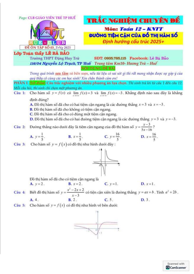 Ảnh minh họa cho btvn tiệm cận
