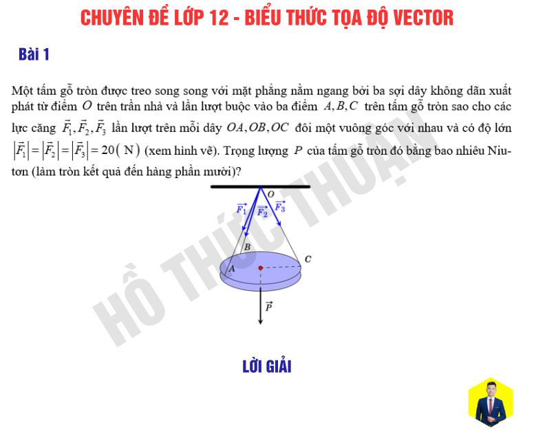 Ảnh minh họa cho 🔥Vector và Oxyz - nền tảng của toàn bộ hình học không gian