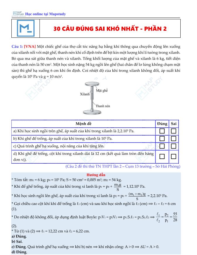 Ảnh minh họa cho Tài liệu HIGHLIGHT các câu hỏi HAY - LẠ - KHÓ trong đề Trường/Sở Phần 2