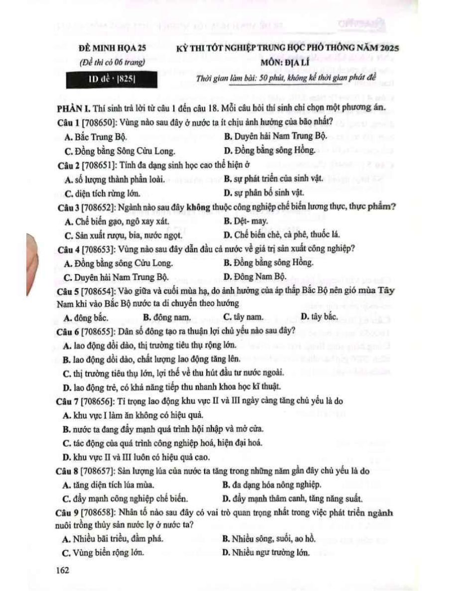 Ảnh minh họa cho Luyện thi địa lí THPT