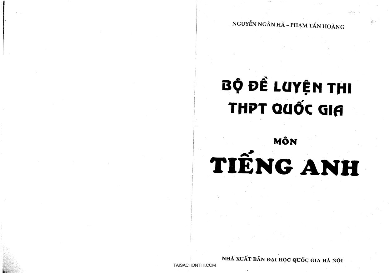 Ảnh minh họa cho Bộ đề luyện thi Tiếng Anh