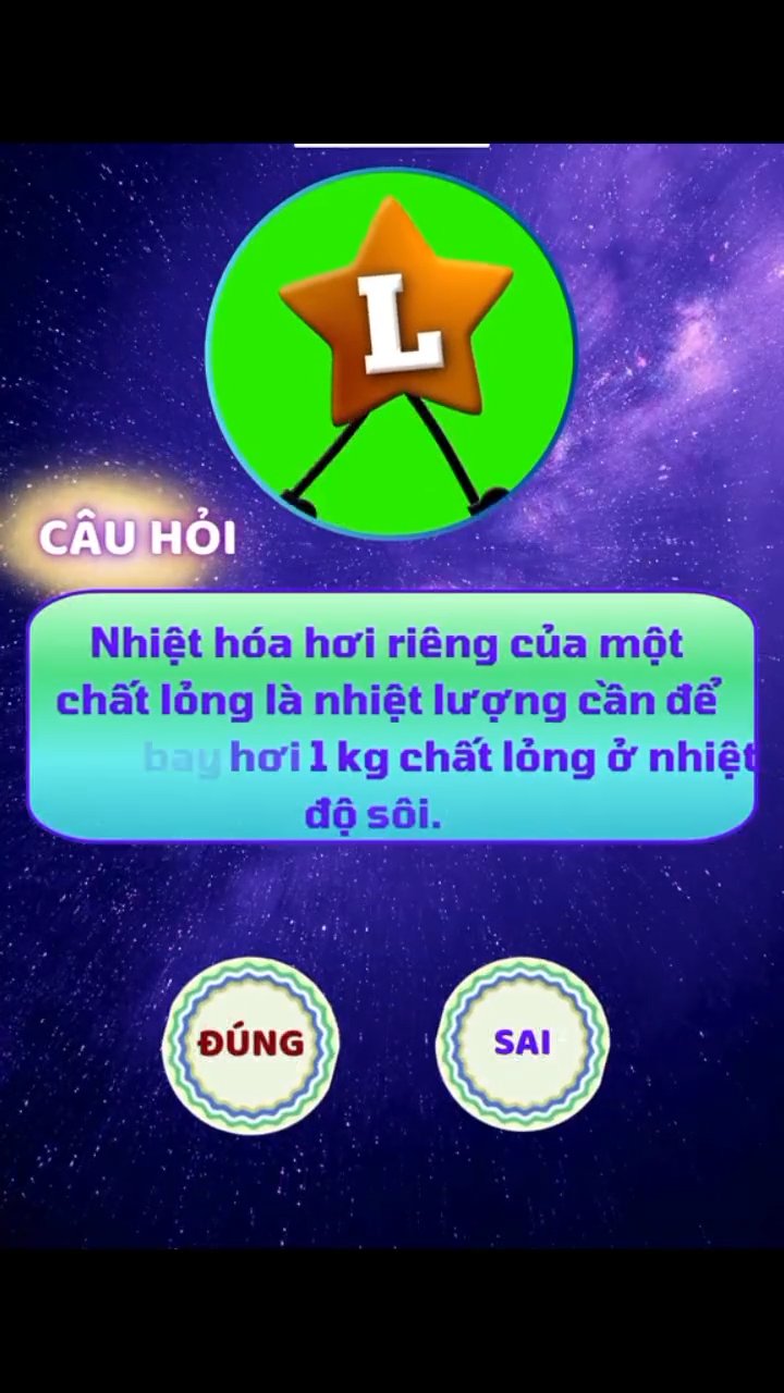 Ảnh minh họa cho VIDEO TRẢ LỜI NHANH CĐ 1 -BÀI 6- NHIỆT HOÁ HƠI RIÊNG
