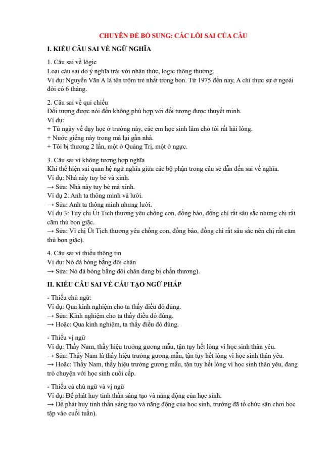 Ảnh minh họa cho BÀI 8: CHUYÊN ĐỀ BỔ SUNG