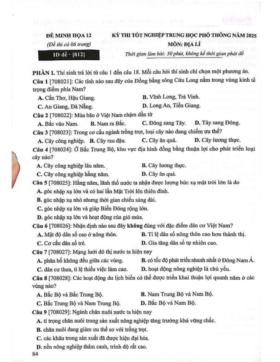 Ảnh minh họa cho Luyện thi địa THPT
