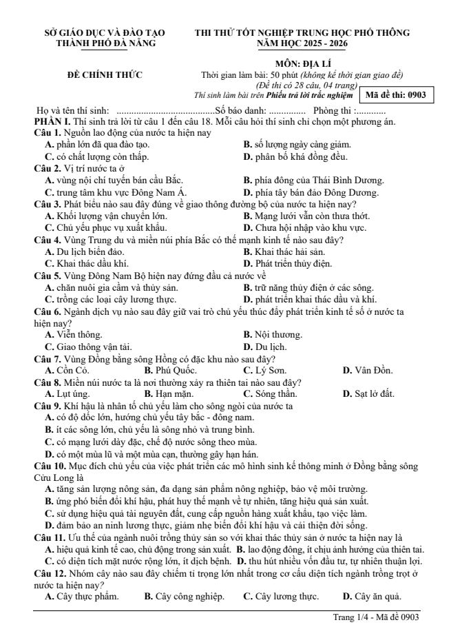 Ảnh minh họa cho LUYỆN THI ĐỊA LÝ THPT