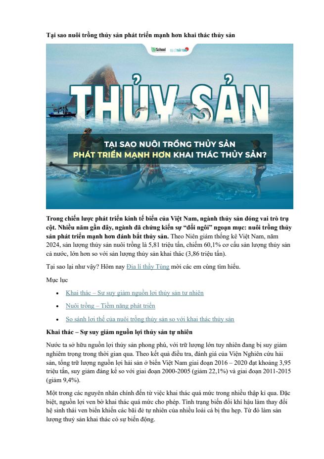 Ảnh minh họa cho tai-sao-nuoi-trong-thuy-san-phat-trien-manh-hon-khai-thac-thuy-san