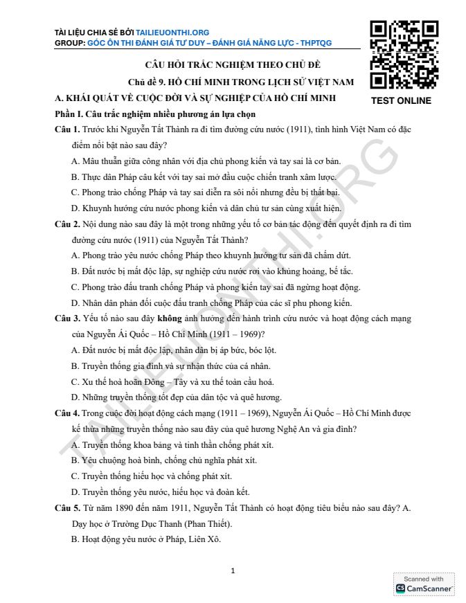 Ảnh minh họa cho CÂU HỎI TRẮC NGHIỆM THEO CHỦ ĐỀ