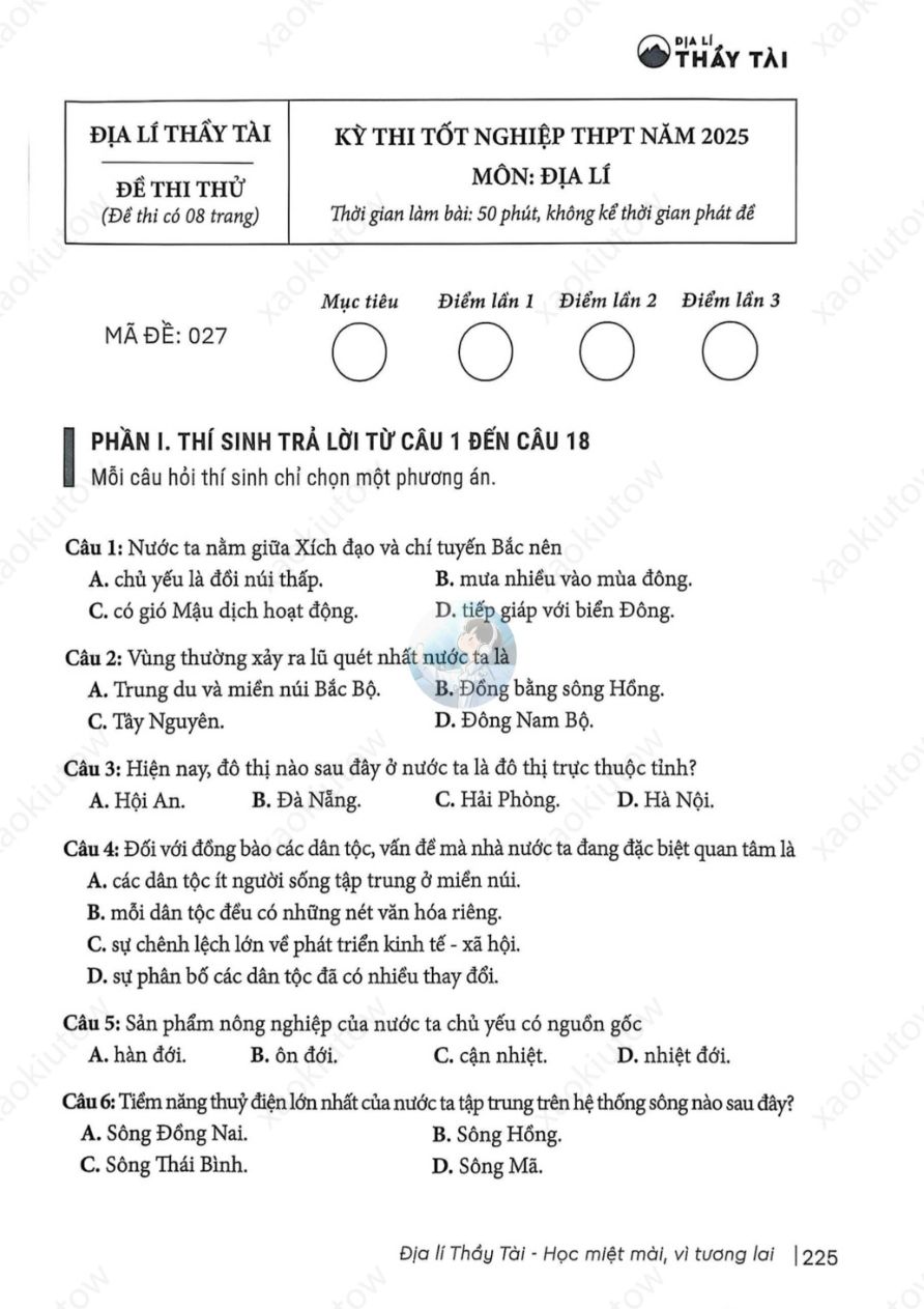 Ảnh minh họa cho LUYỆN THI ĐỊA THPT