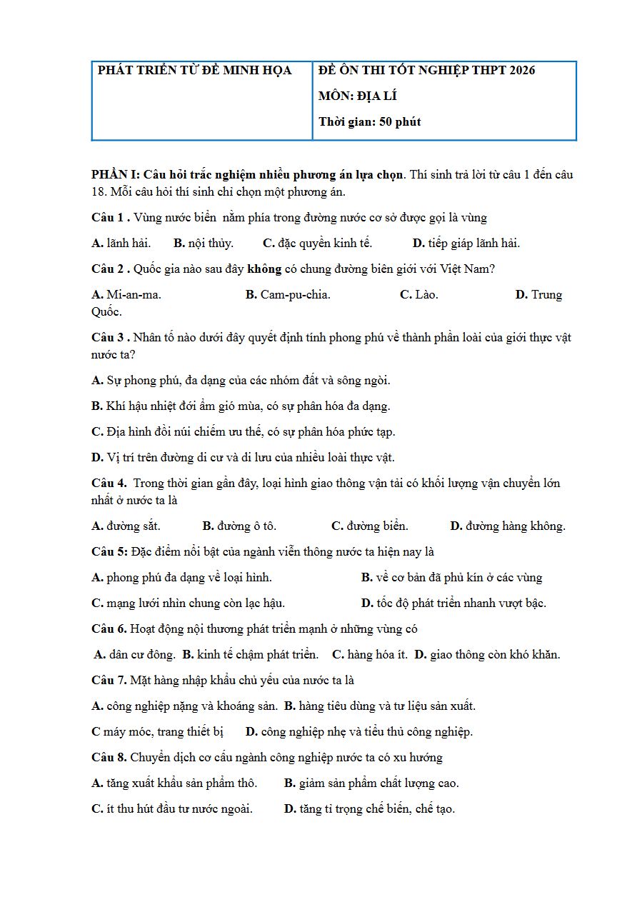 Ảnh minh họa cho LUYỆN THI ĐỊA CÙNG CHILL