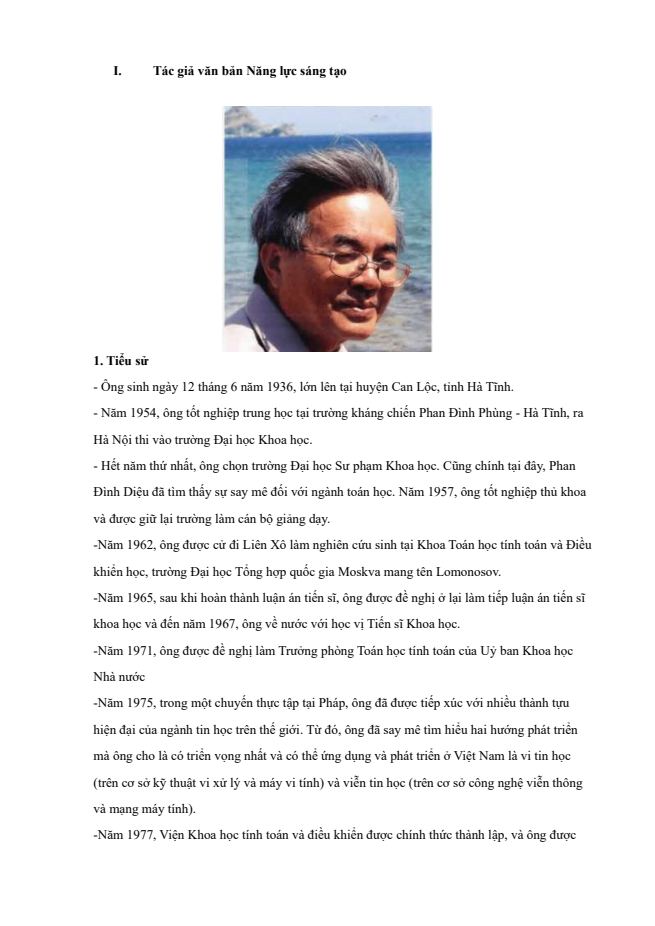 Ảnh minh họa cho TG, TP: NĂNG LỰC SÁNG TẠO