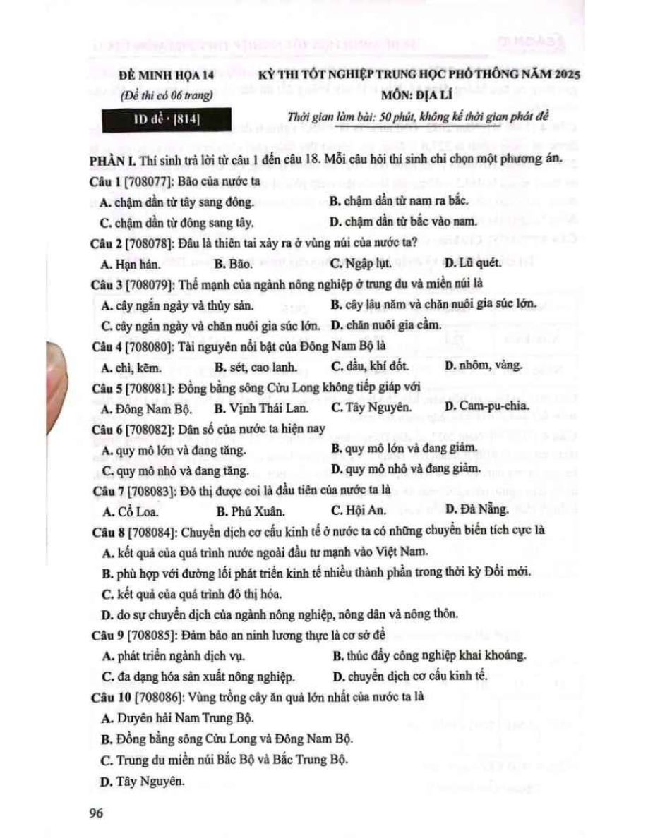 Ảnh minh họa cho Luyện Thi Địa THPT