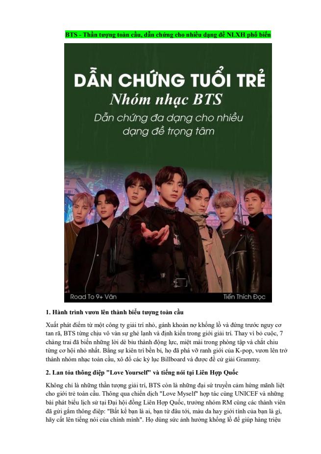 Ảnh minh họa cho bts
