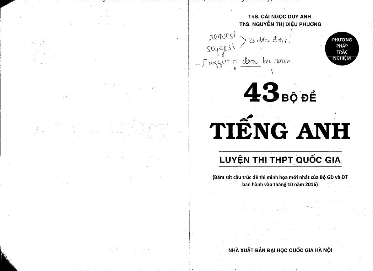 Ảnh minh họa cho Bộ đề luyện thi Tiếng Anh THPT QG