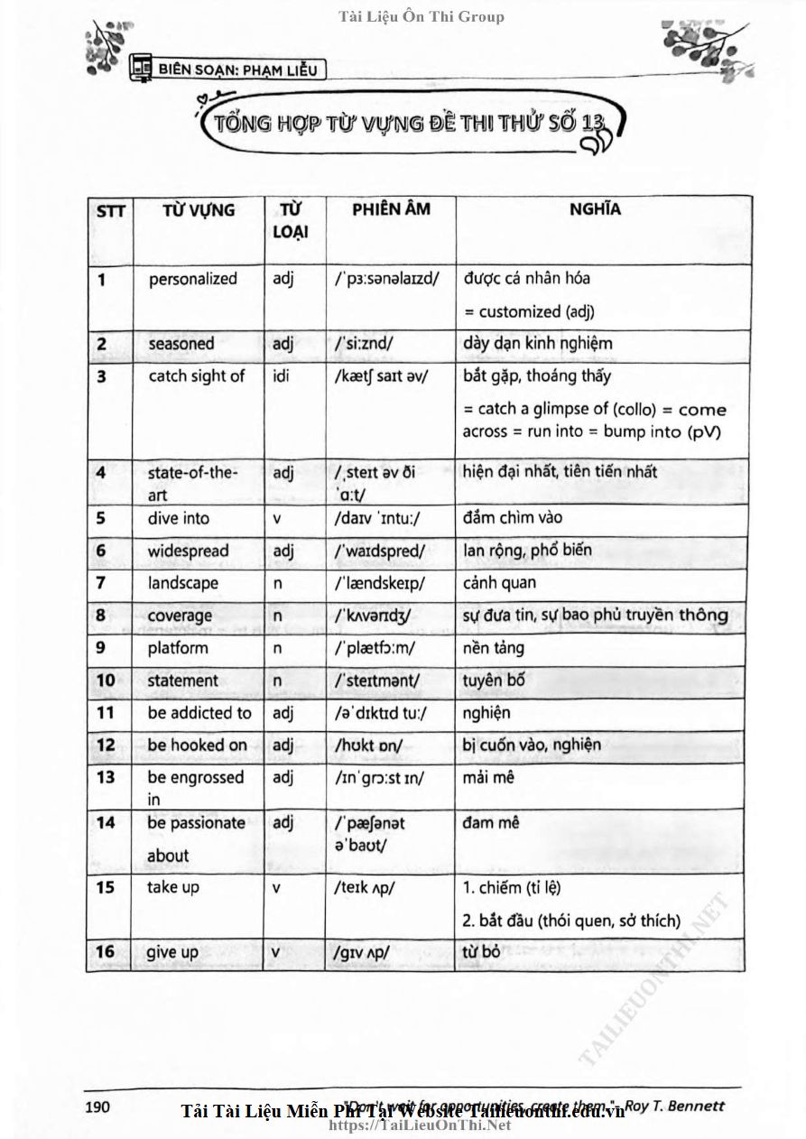 Ảnh minh họa cho Tổng hợp tài liệu ôn thi Tiếng Anh THPTQG