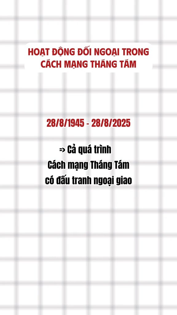 Ảnh minh họa cho VIDEO P4 CÁCH MẠNG THÁNG TÁM CÓ ĐẤU TRANH NGOẠI GIAO KHÔNG?