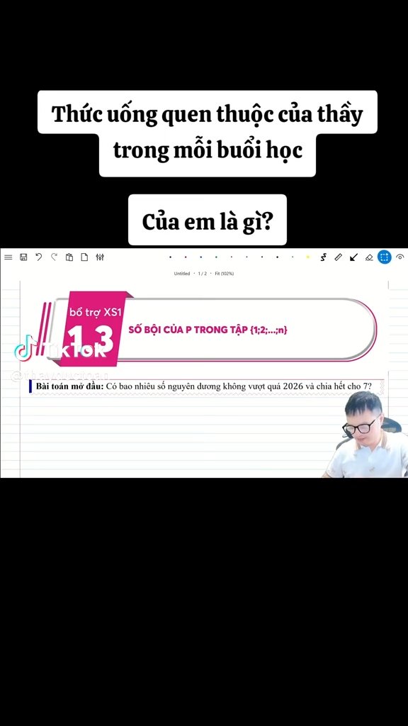 Ảnh minh họa cho Đồ uống quen thuộc trong mỗi buổi live của thầy