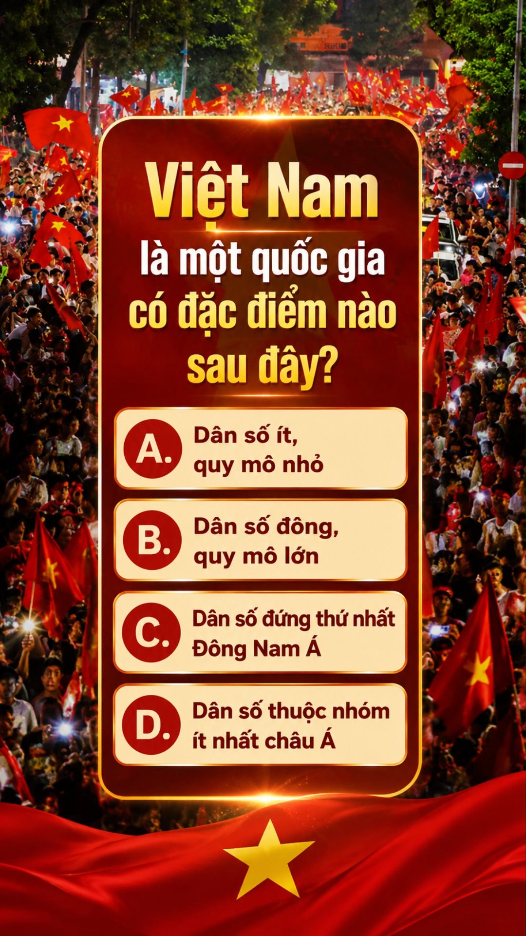 Ảnh minh họa cho CĐ2 - BÀI 6 - PHẦN 1: DÂN SỐ VIỆT NAM
