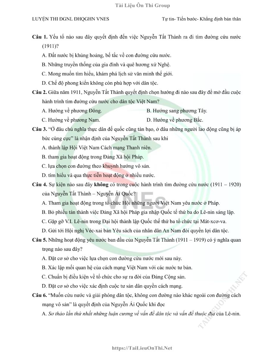 Ảnh minh họa cho LUYỆN ĐỀ THI MÔN LỊCH SỬ HSA