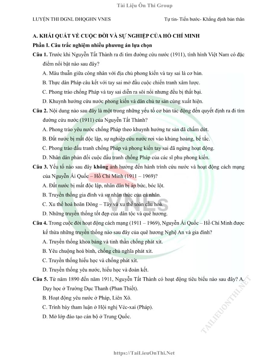 Ảnh minh họa cho LUYỆN ĐỀ THI MÔN LỊCH SỬ HSA