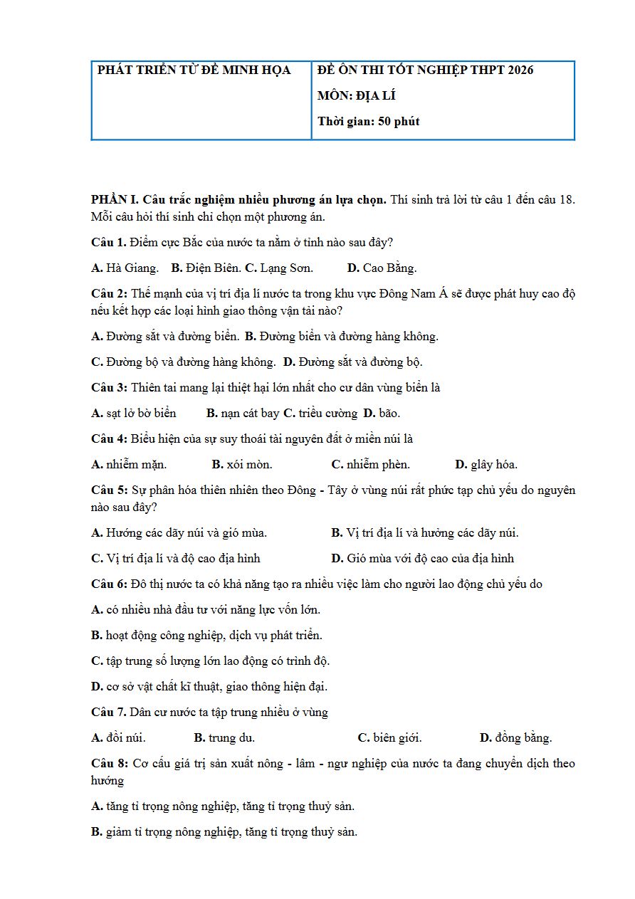 Ảnh minh họa cho Luyện thi địa lý cùng Chill