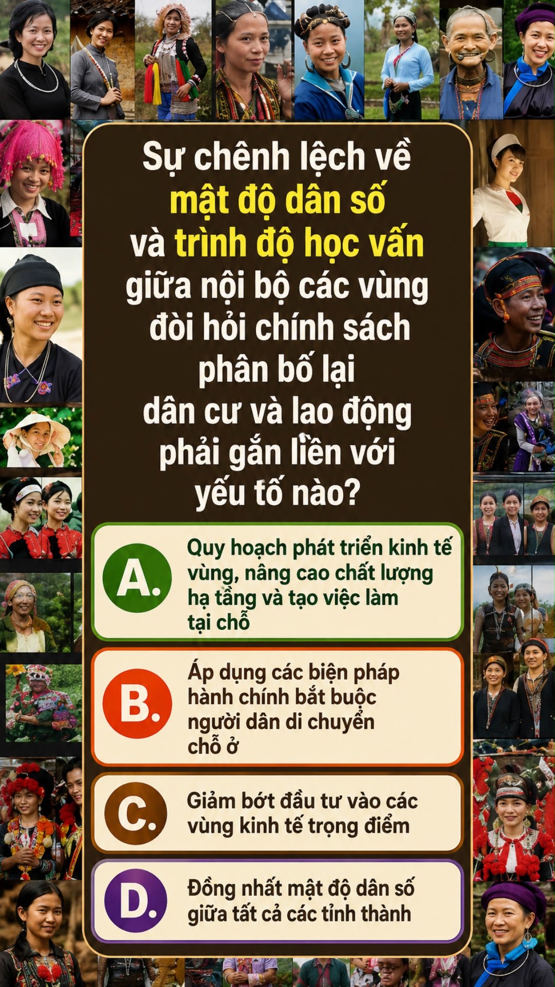 Ảnh minh họa cho CĐ2 - BÀI 6 - PHẦN 1: DÂN SỐ VIỆT NAM