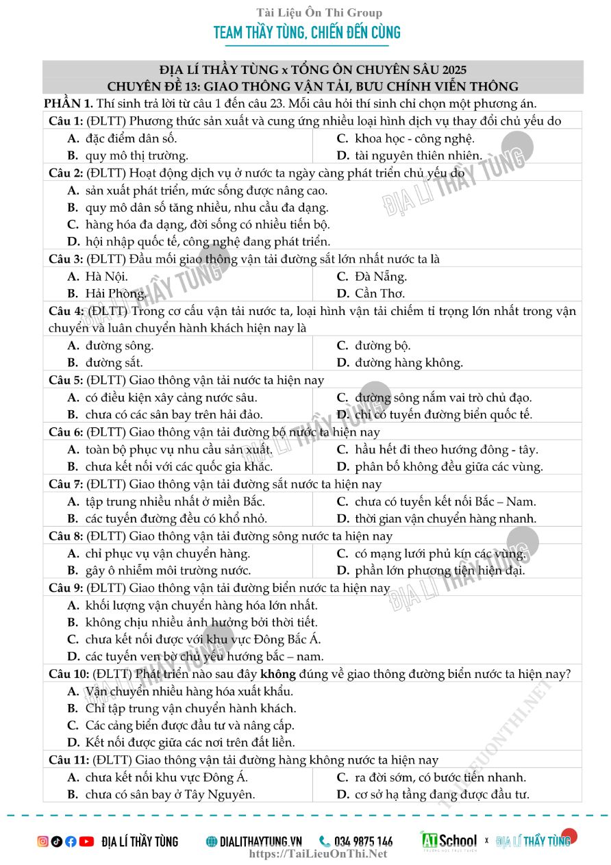 Ảnh minh họa cho Bài tập địa lí 12 chuyên đề 13