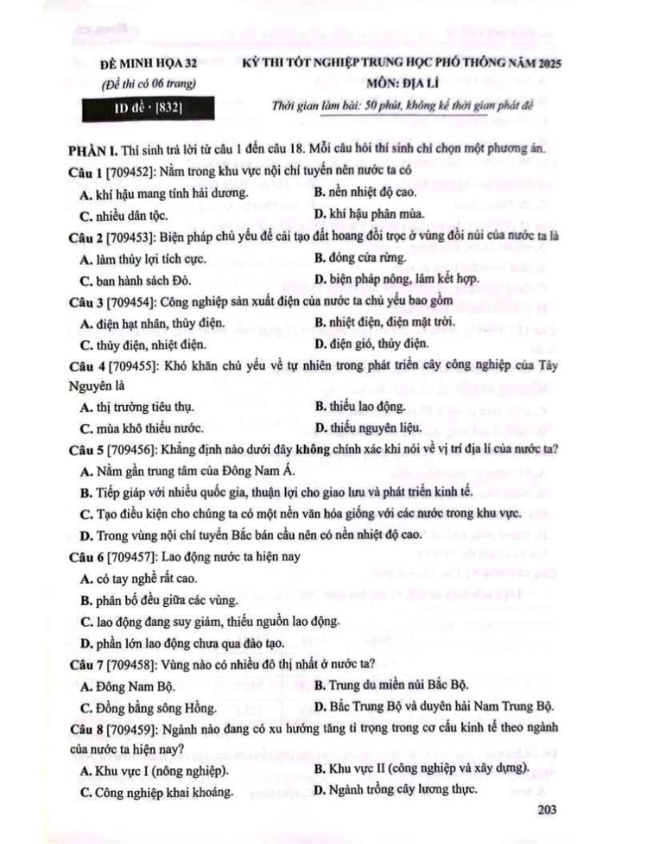 Ảnh minh họa cho Luyện thi địa THPT