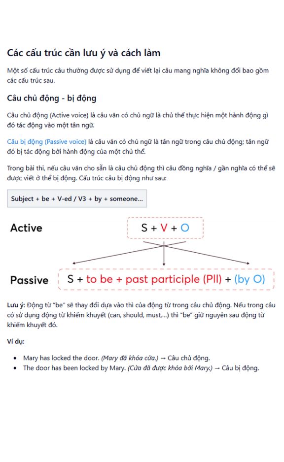 Ảnh minh họa cho LÝ THUYẾT CHUYÊN ĐỀ 29-CÂU ĐỒNG NGHĨA