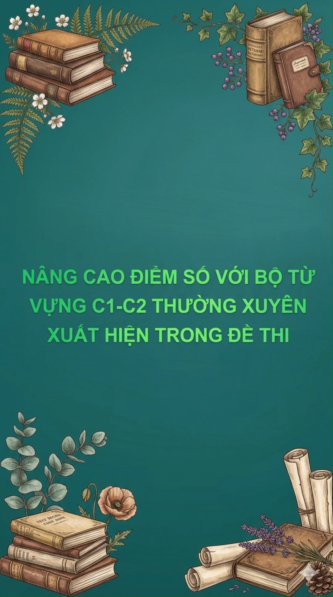 Ảnh minh họa cho TỪ VỰNG C1-C2 THƯỜNG XUYÊN XUẤT HIỆN TRONG ĐỀ THI TIẾNG ANH