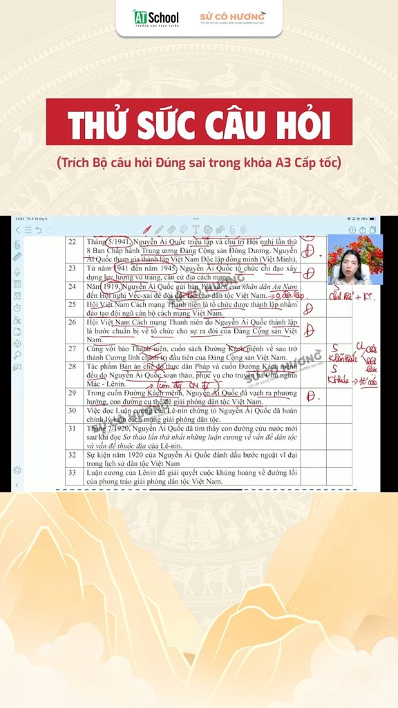 Ảnh minh họa cho LUYỆN CÂU HỎI ÔN TẬP ĐÚNG SAI P2