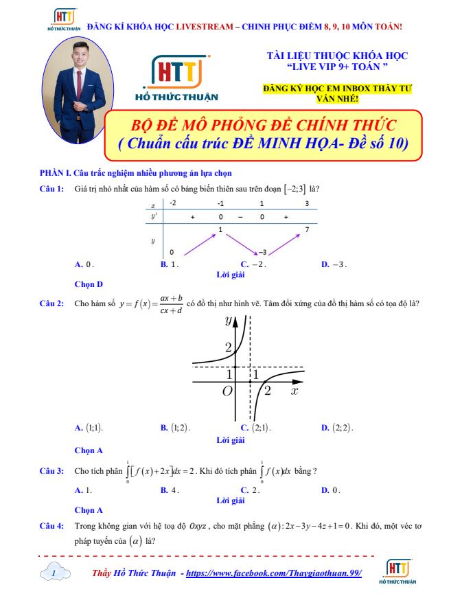 Ảnh minh họa cho ĐỀ THI THỬ CHỐT HẠ ĐỀ THI TỐT NGHIỆP THPT ĐỀ 10