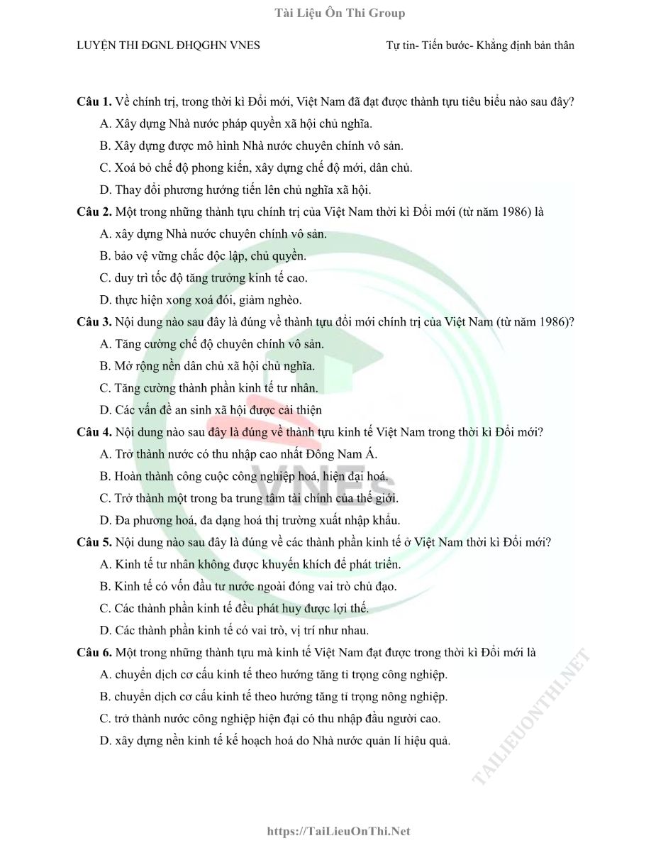 Ảnh minh họa cho LUYỆN ĐỀ THI MÔN LỊCH SỬ HSA