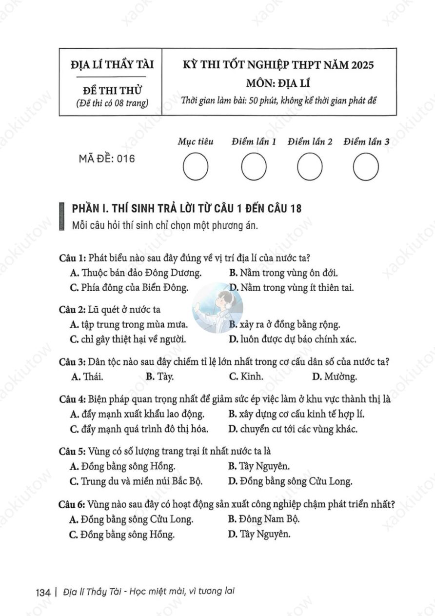 Ảnh minh họa cho Luyện Thi Địa lí THPT