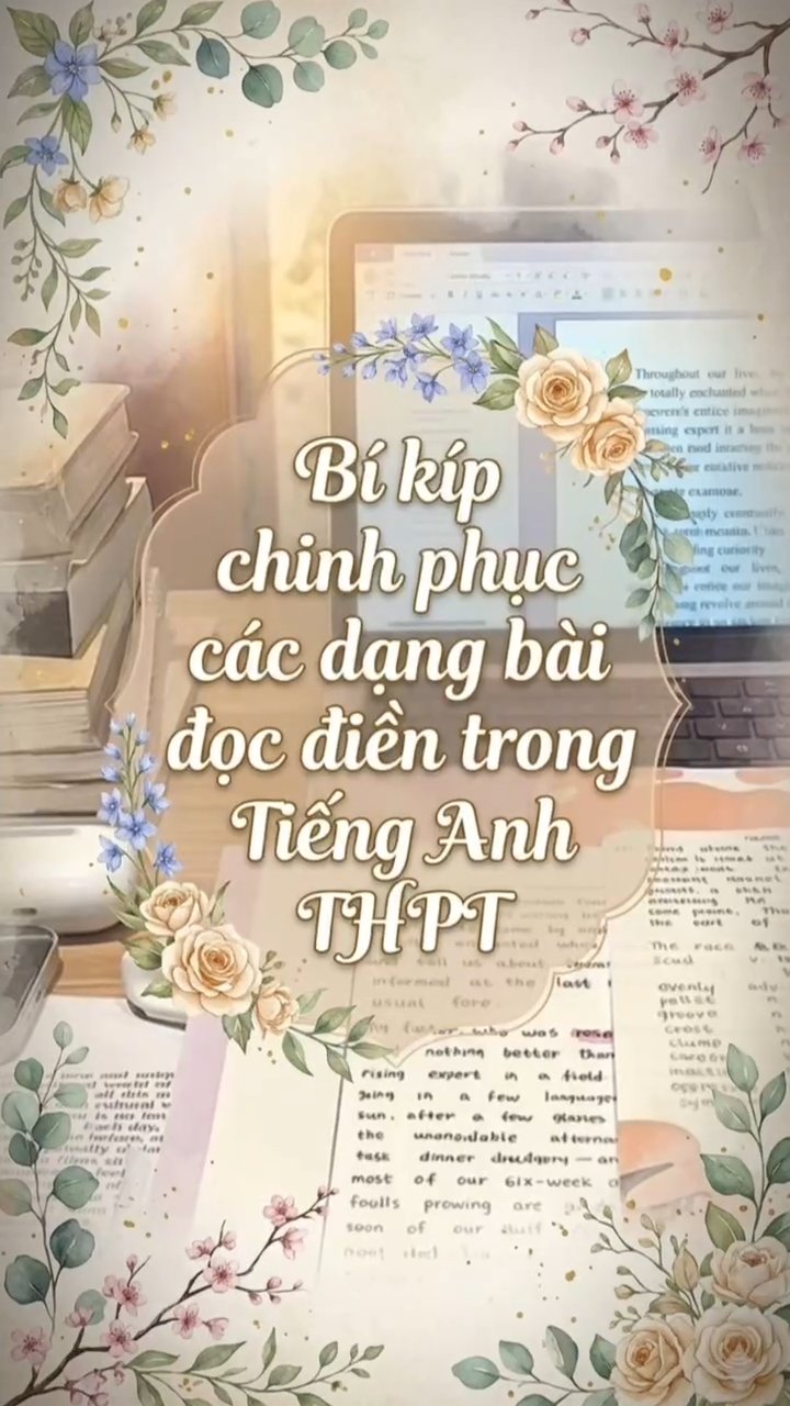 Ảnh minh họa cho BÍ KÍP CHINH PHỤC DẠNG BÀI ĐỌC ĐIỀN TRONG TIẾNG ANH THPT