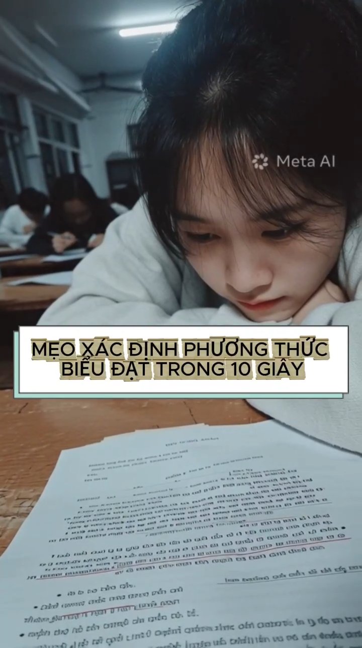 Ảnh minh họa cho MẸO XÁC ĐỊNH PHƯƠNG THỨC BIỂU ĐẠT TRONG 10 GIÂY