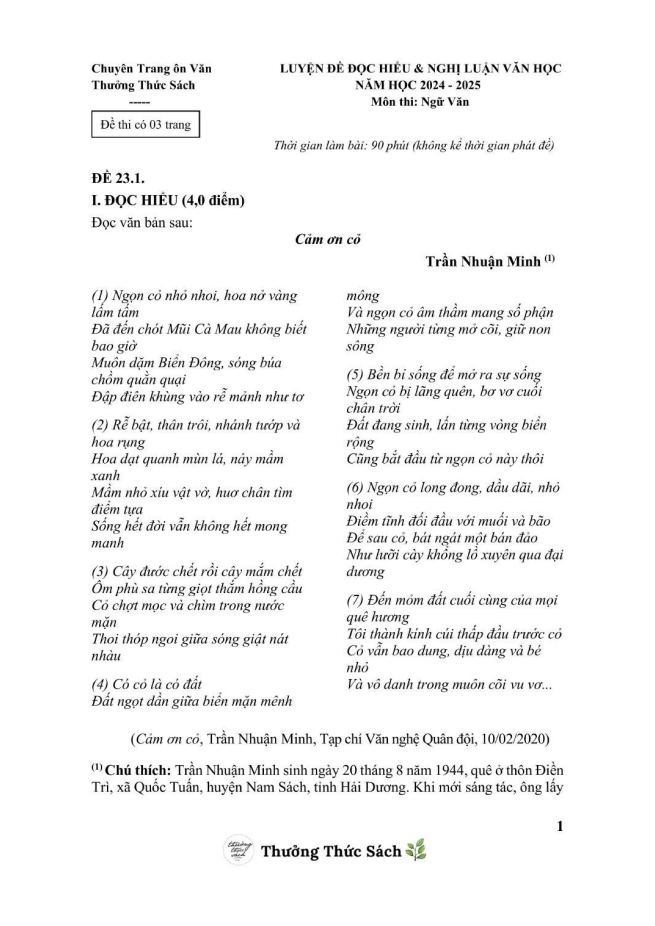 Ảnh minh họa cho luyen-de-23-chuyen-de-doc-hieu-nghi-luan-van-hoc
