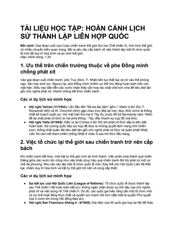 Ảnh minh họa cho CHUYÊN ĐỀ 1 - BÀI 1- PHẦN 1: HOÀN CẢNH LỊCH SỬ