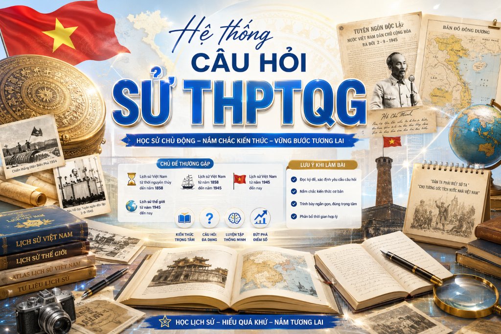 Hệ thống câu hỏi Sử THPTQG